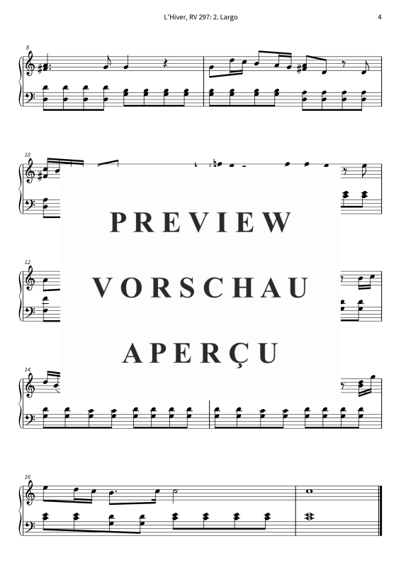 Produktgalerie: Seite 6 von 6 L´Hiver - Version simplifiée, , Klavier Solo