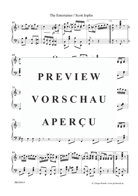 gallery: The Entertainer, , Klavier Solo