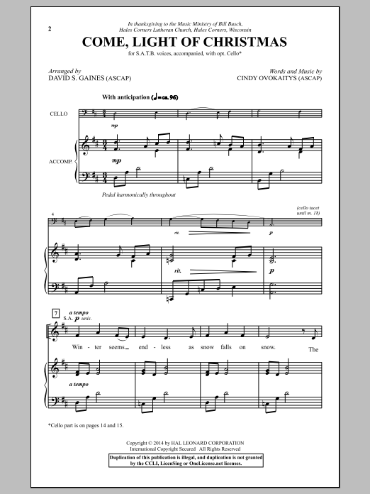 Produktbild zu: Come, Light Of Christmas