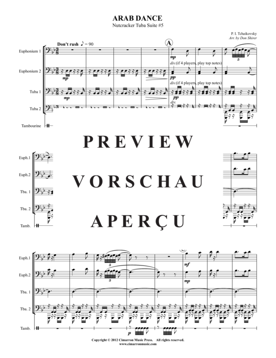 Product gallery: Page 2 of 11 Danse Arabe , , (2x Baritone, 2x Tuba)