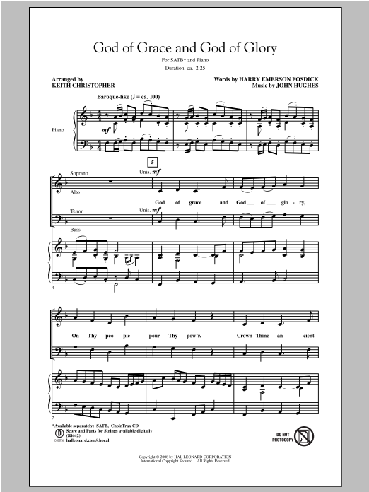 Produktbild zu: God Of Grace And God Of Glory