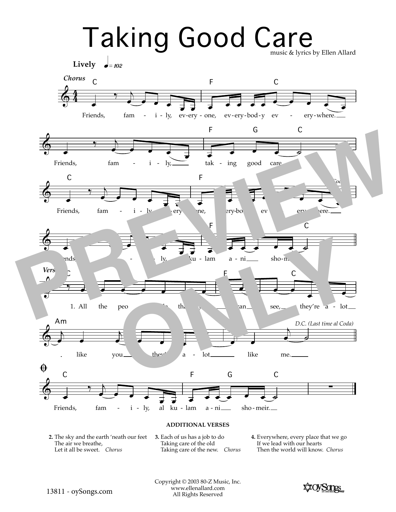Produktgalerie: Seite 1 von 1 Taking Good Care, Ellen Allard, Melodieinstrument