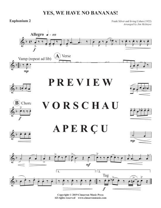 Product gallery: Page 8 of 10 Yes, We Have No Bananas! , , (Tuba Quartett EETT)