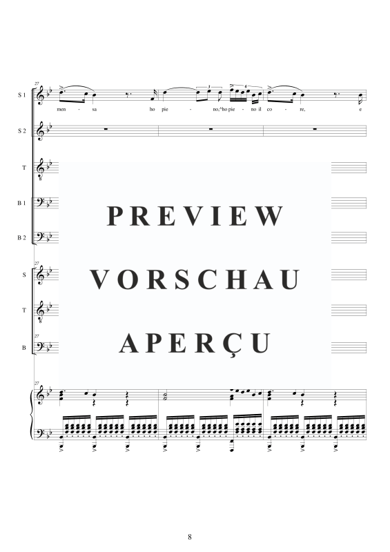 Produktgalerie: Seite 9 von 11 I Lombardi - (Act1-II) Qui nel luogo santo e pio, , Gemischter Chor und Klavier