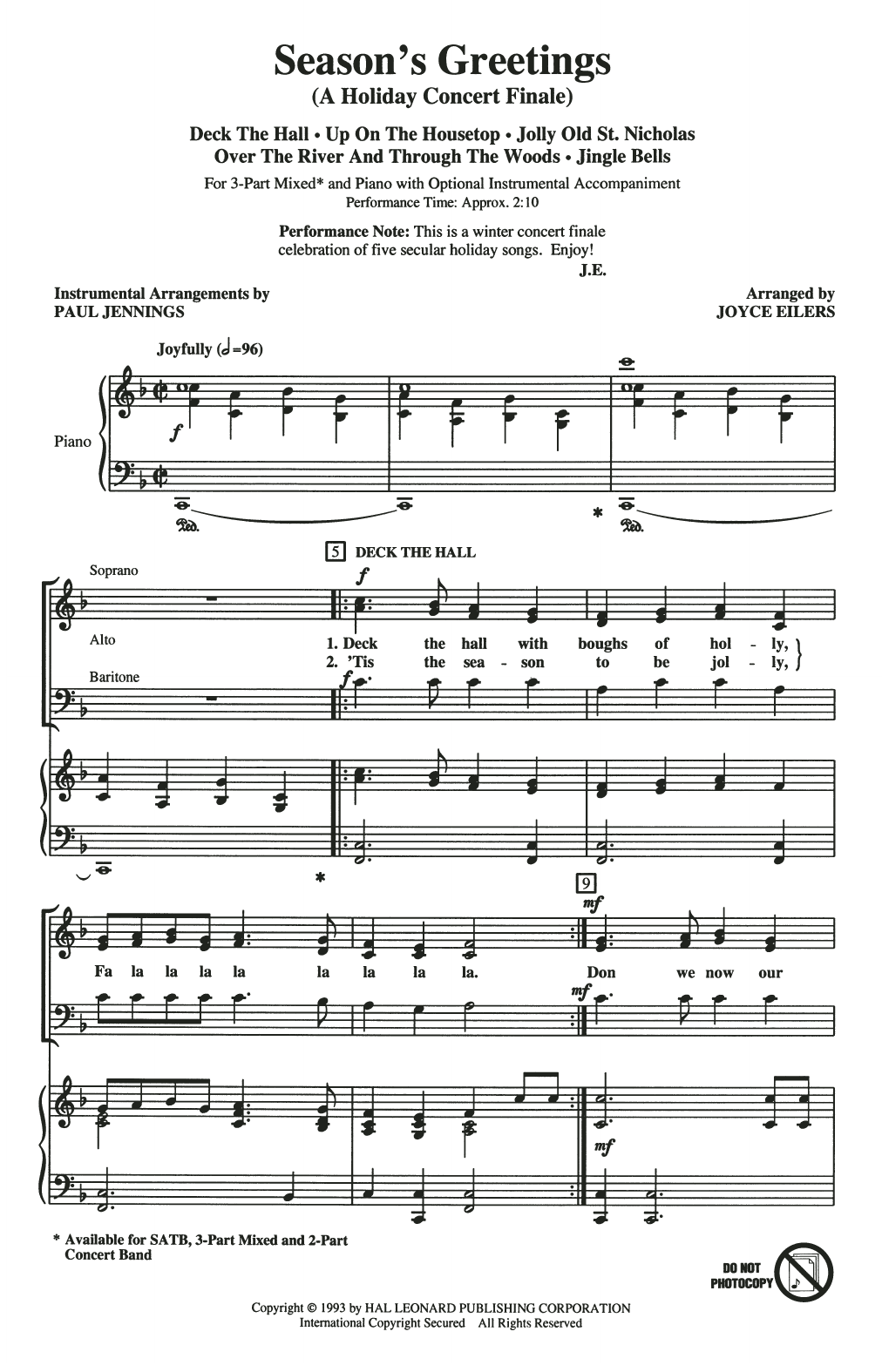 Produktbild zu: Season's Greetings (Medley)