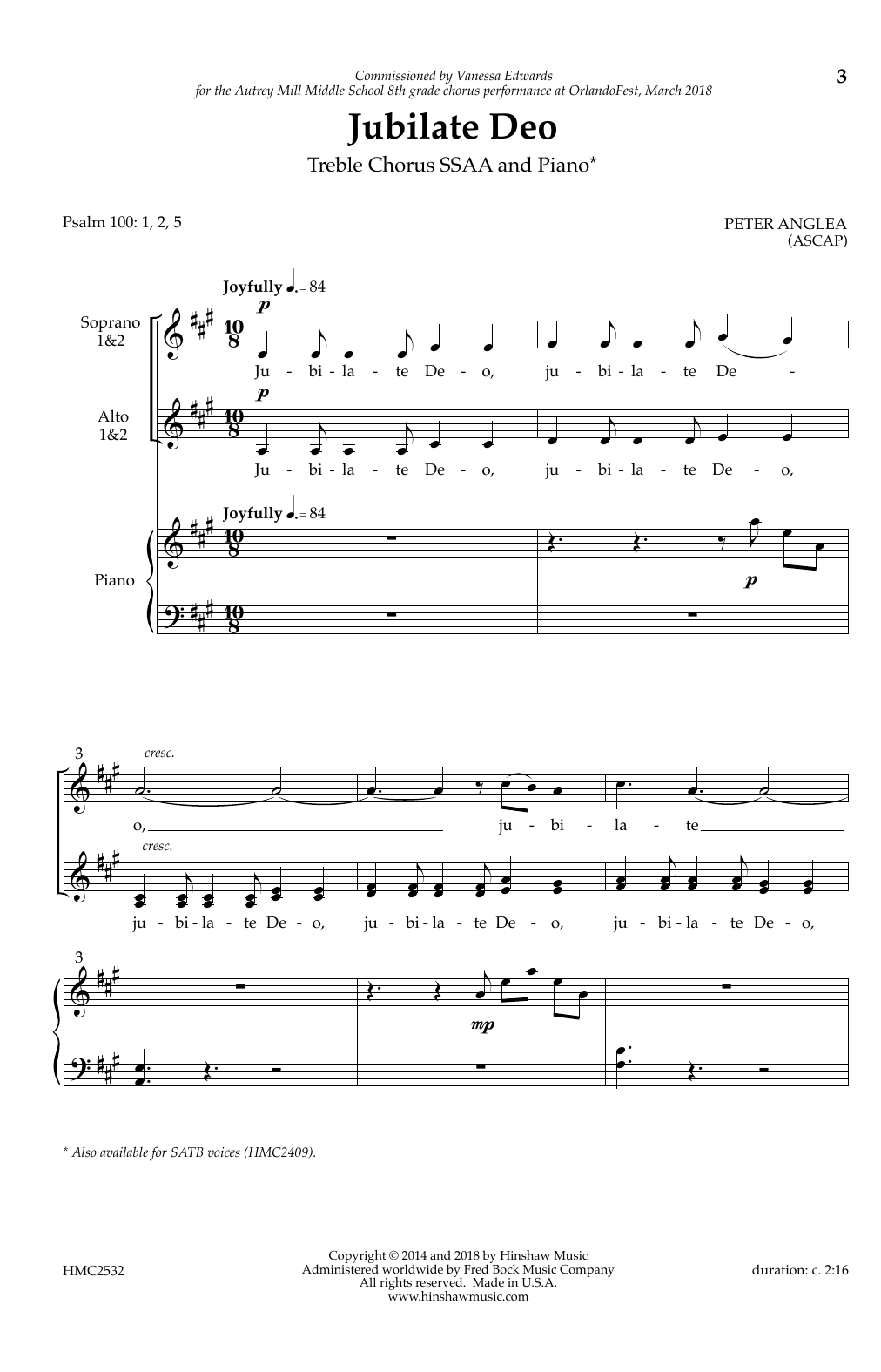 Produktgalerie: Seite 1 von 1 Jubilate Deo, Peter Anglea, Chor
