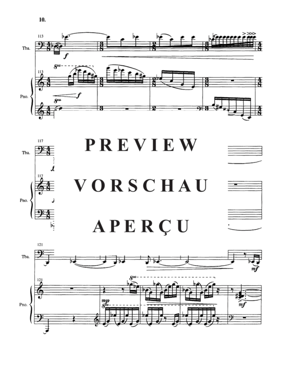 Produktgalerie: Seite 14 von 21 Deep Calls to Deep (At the Thunder of Your Waterspouts) , , Tuba und Klavier