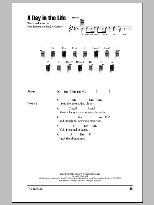 Product gallery: Page 1 of 1 A Day In The Life, The Beatles
