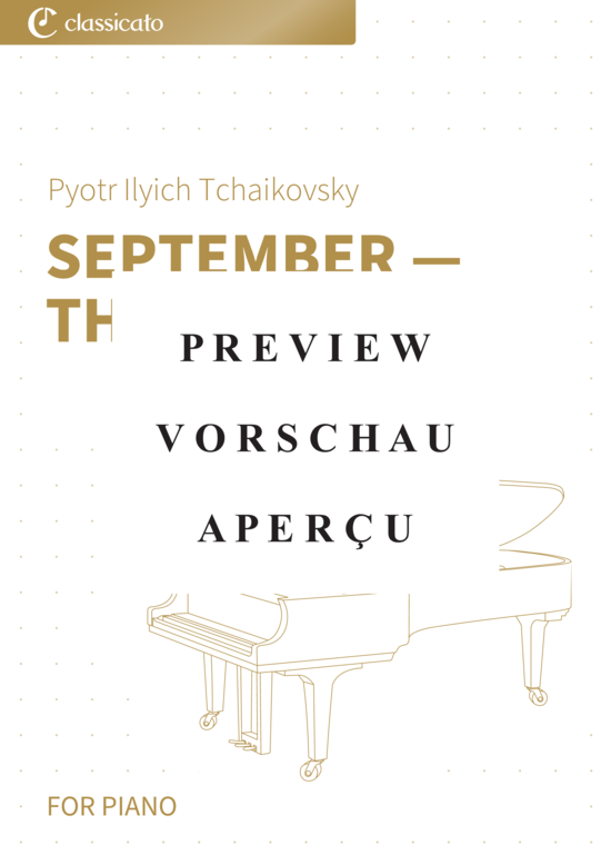 Product gallery: Page 2 of 8 September - The Hunt - The Seasons, Op. 37b, No. 9 , , Piano Solo
