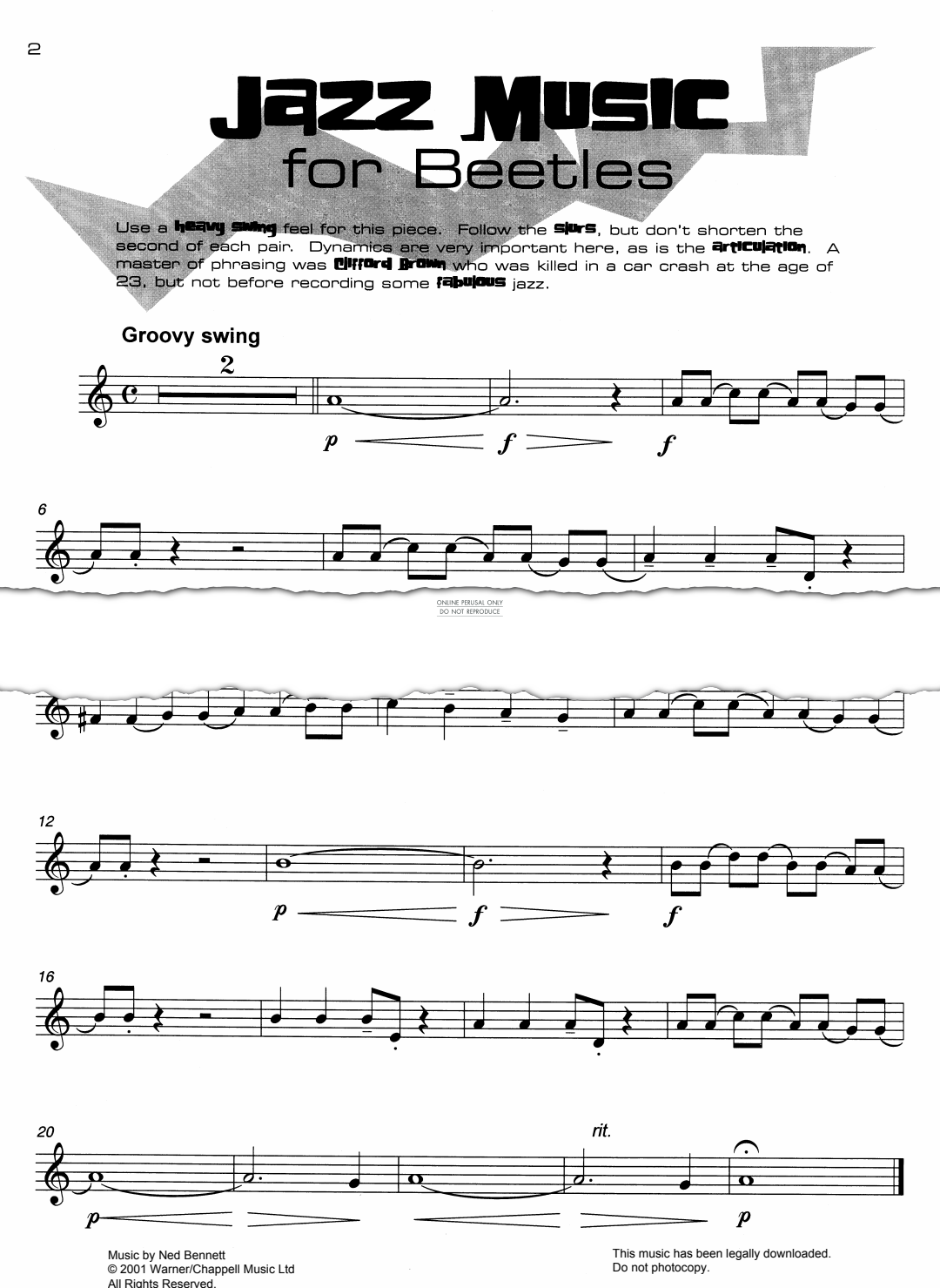 Produktgalerie: Seite 1 von 1 Jazz Music For Beetles, Ned Bennett, Klavier, Trompete