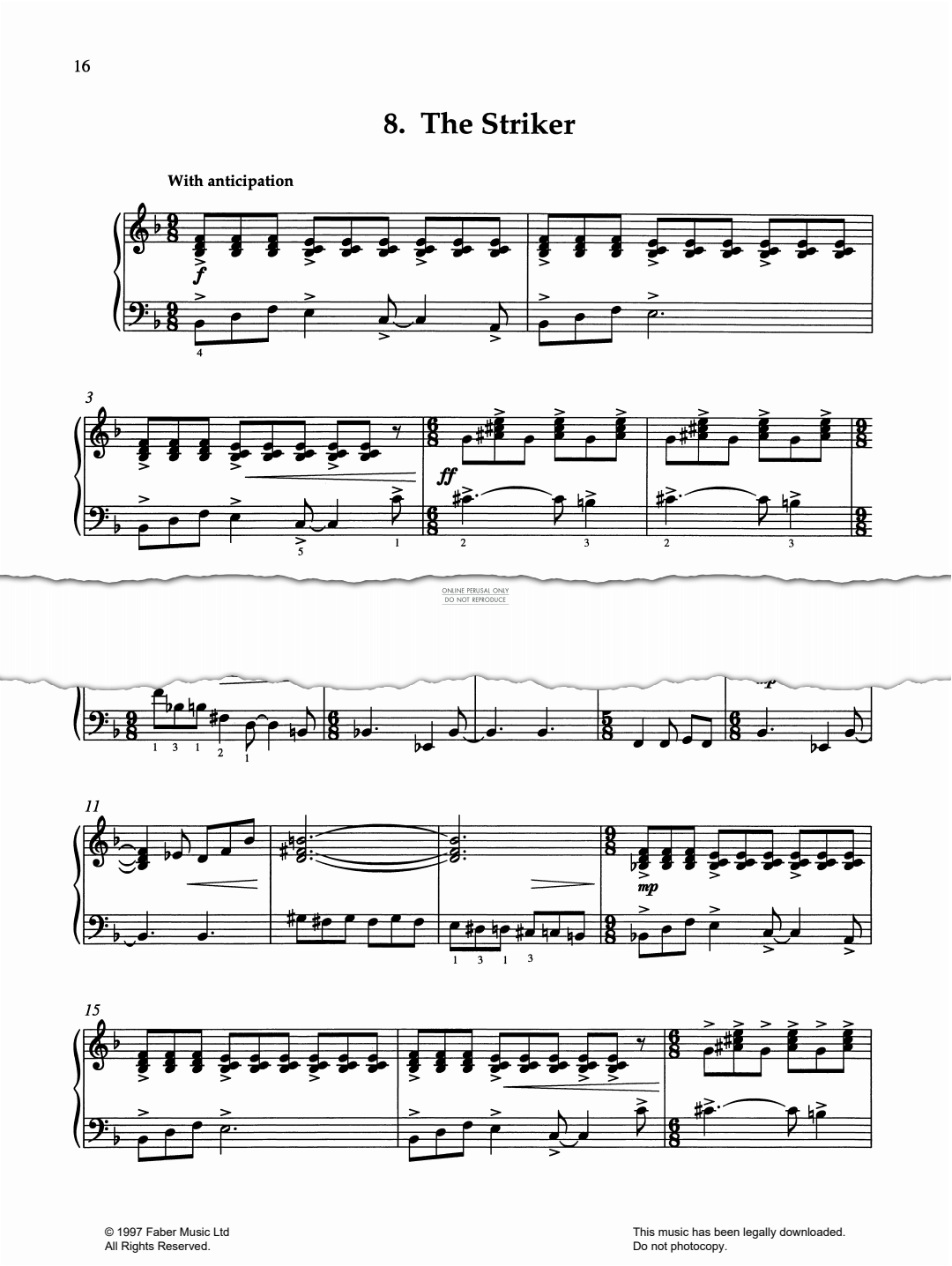 gallery: The Striker, Pam Wedgwood, Klavier