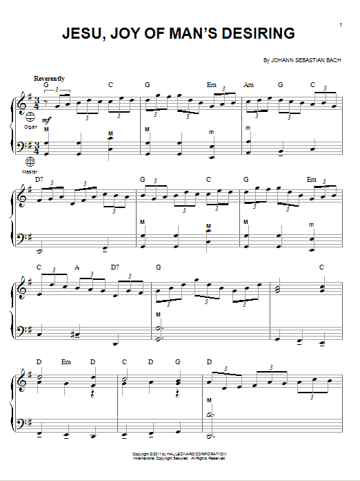 Produktgalerie: Seite 1 von 1 Jesu, Joy Of Man's Desiring, Johann Sebastian Bach, Akkordeon