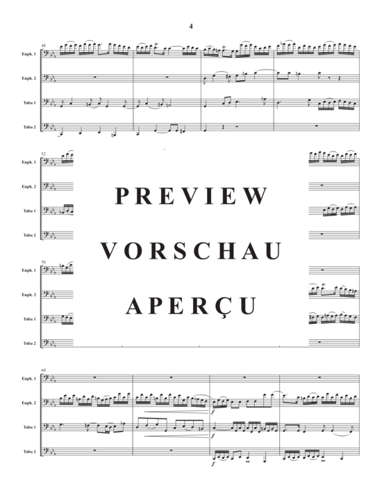 gallery: Prelude and Fugue in c minor , , (Tuba Quartett EETT)
