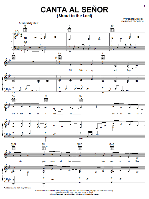 Produktbild zu: Canta Al Senor (Shout To The Lord)