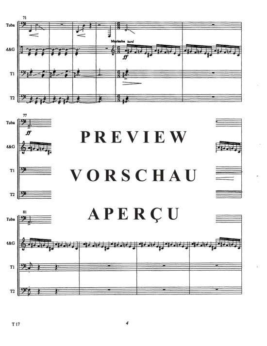 Produktgalerie: Seite 6 von 21 Cortege , , (Tuba + Percussion)
