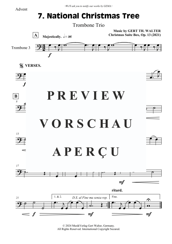 Produktgalerie: Seite 6 von 6 National Christmas Tree, , (Posaunen Trio)