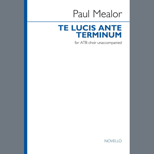 cover: Te Lucis Ante Terminum, Paul Mealor