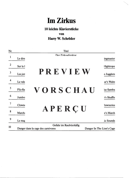 Product gallery: Page 3 of 15 Im Zirkus , , (Piano solo easy)