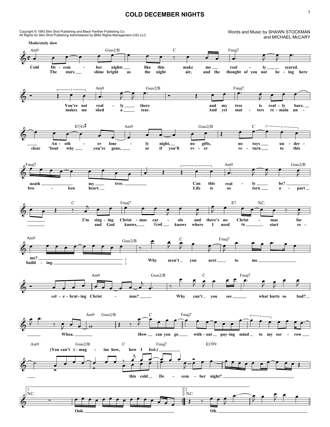 Produktbild zu: Cold December Nights