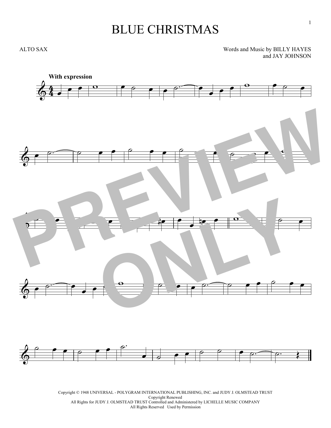 Product gallery: Page 1 of 1 Blue Christmas, Elvis Presley