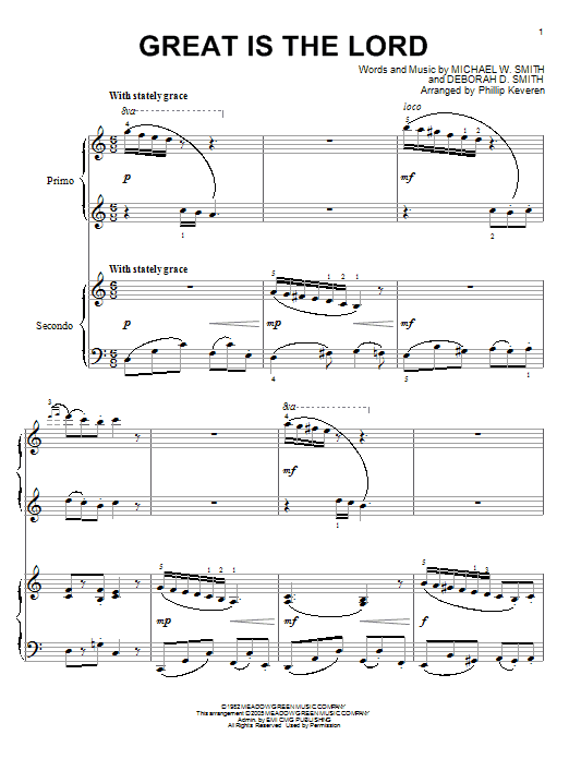 Product picture to: Great Is The Lord (arr. Phillip Keveren)