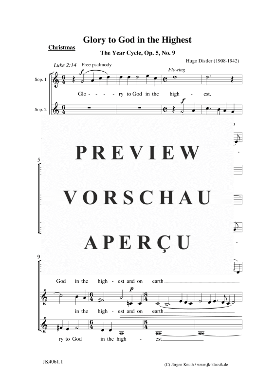 gallery: Glory to God in the Highest, , (Frauenchor)