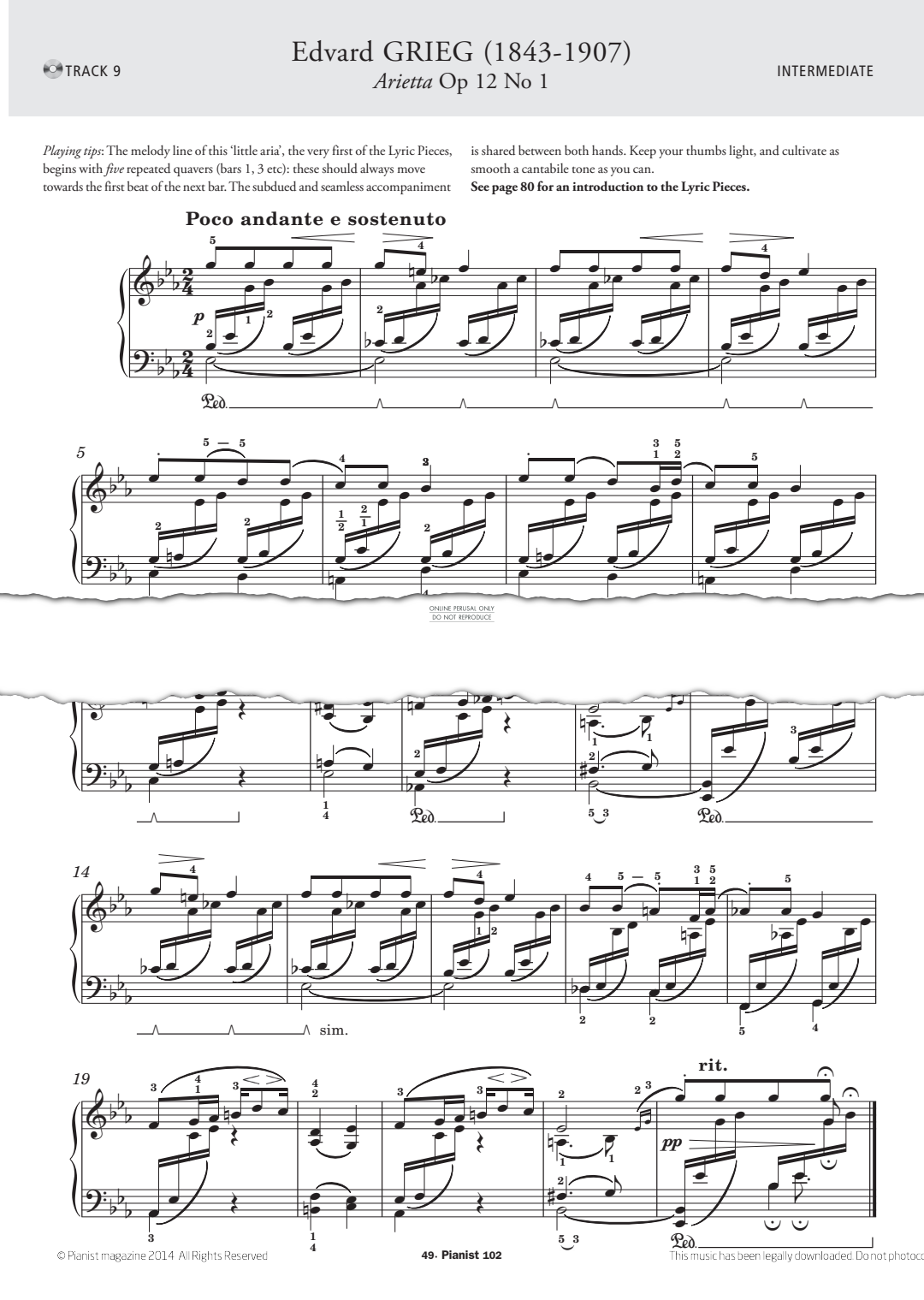 gallery: Arietta Op.12, No.1, Edvard Grieg