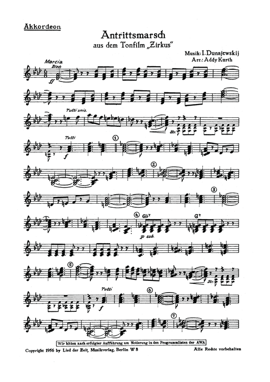 Product picture to: Antrittsmarsch aus dem Film: Zirkus