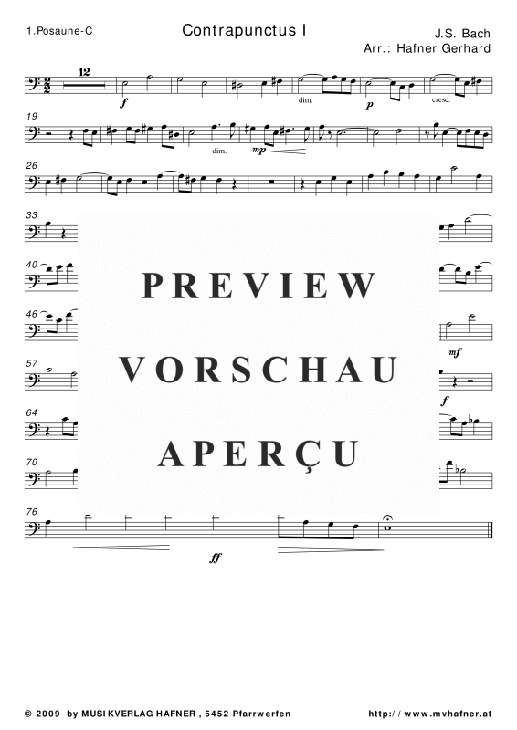 gallery: Contrapunctus I, , (Blechbläser Quintett)