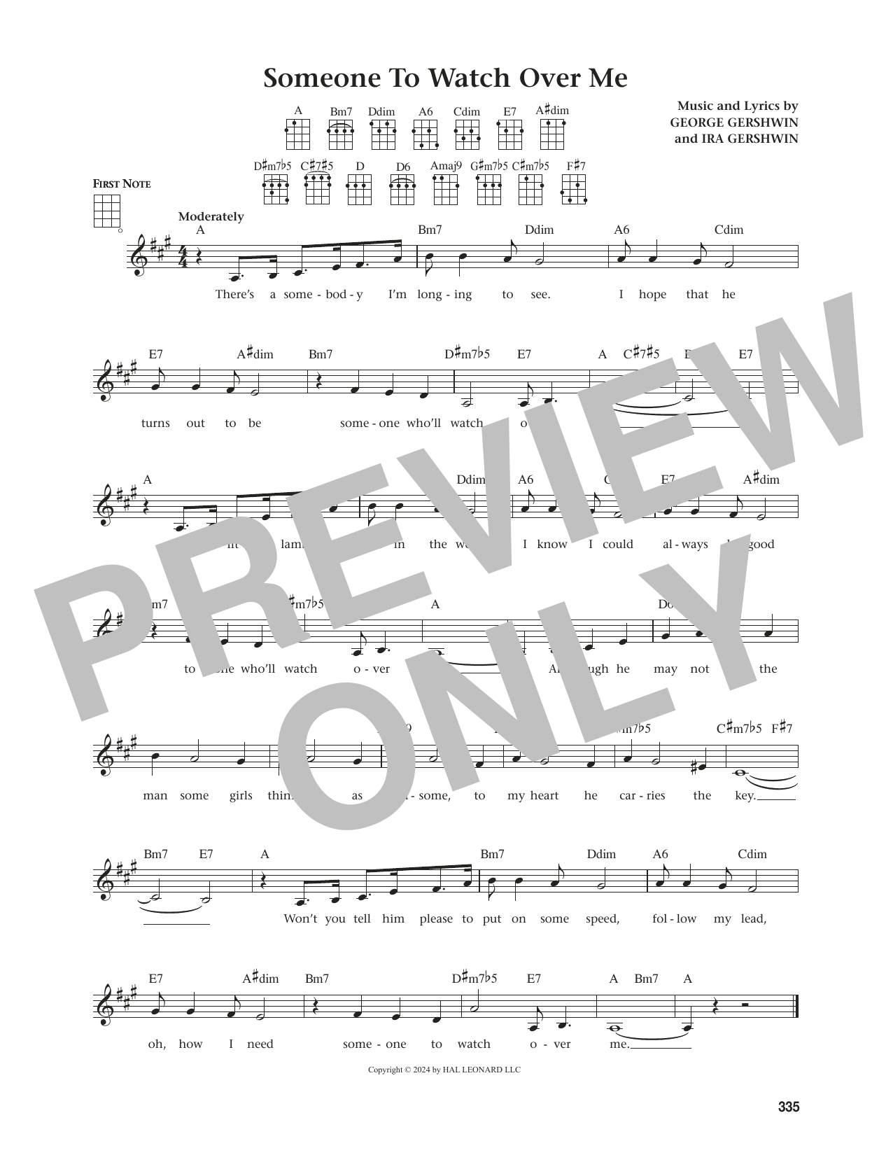 Produktgalerie: Seite 1 von 1 Someone To Watch Over Me (from The Daily Ukulele) (arr. Jim Beloff), George Gershwin, Ukulele