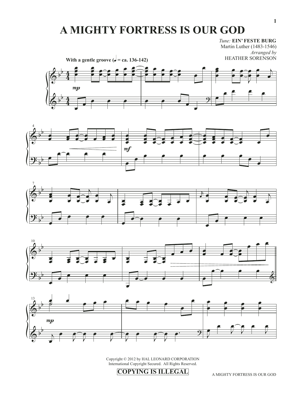 Produktbild zu: A Mighty Fortress Is Our God (from Images: Sacred Piano Reflections)