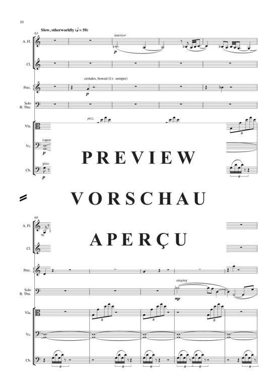 Product gallery: Page 11 of 21 Concerto for Bass Trombone and Six Players , , (Mixed ensemble)