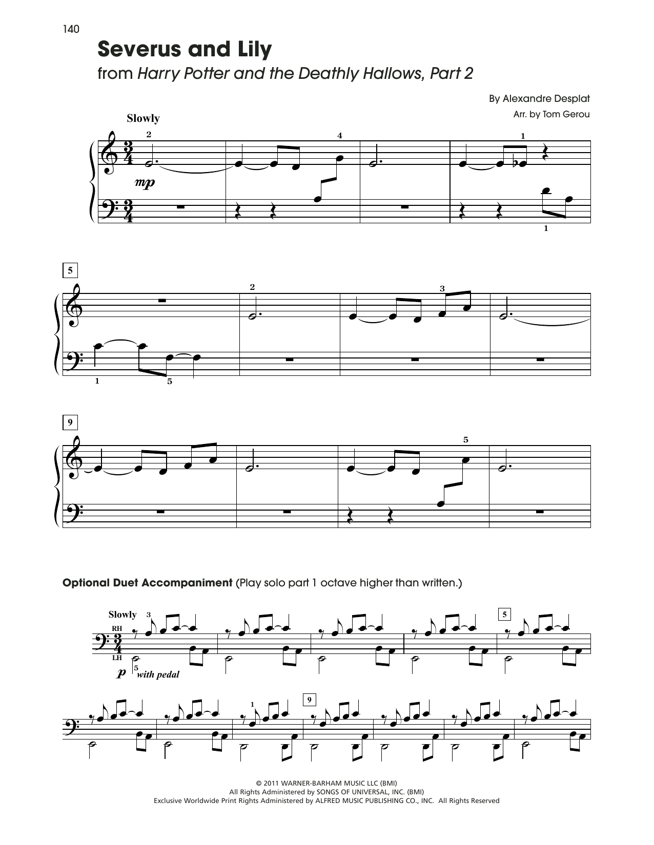 Produktbild zu: Severus And Lily (from Harry Potter) (arr. Tom Gerou)