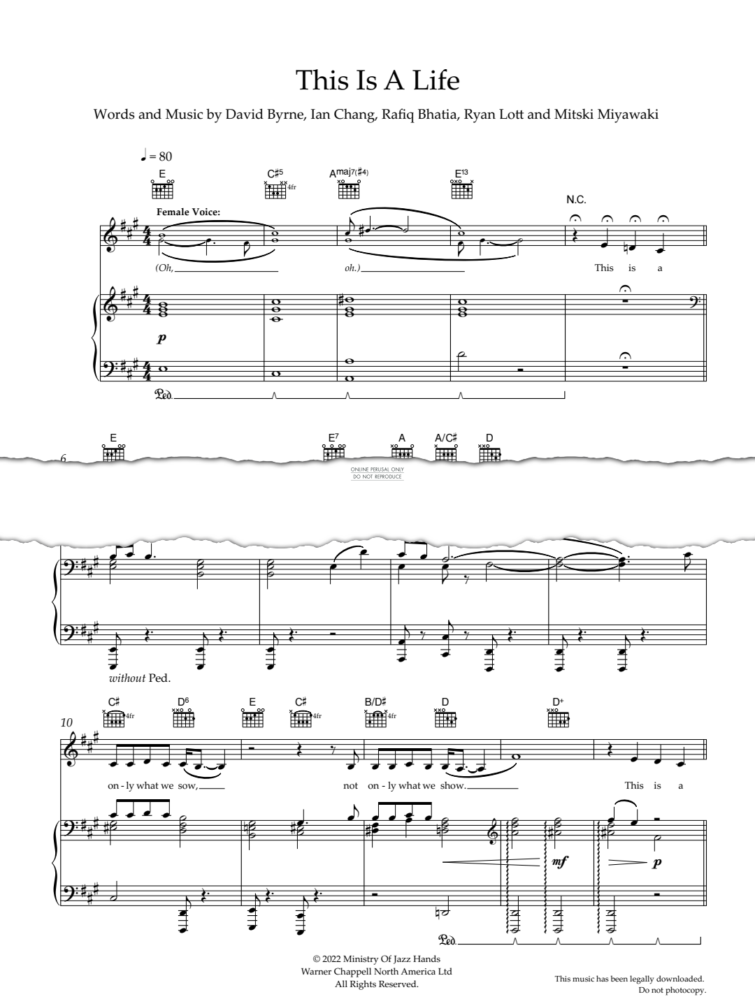 Produktgalerie: Seite 1 von 1 This Is A Life, David Byrne, Gesang, Gitarre, Klavier