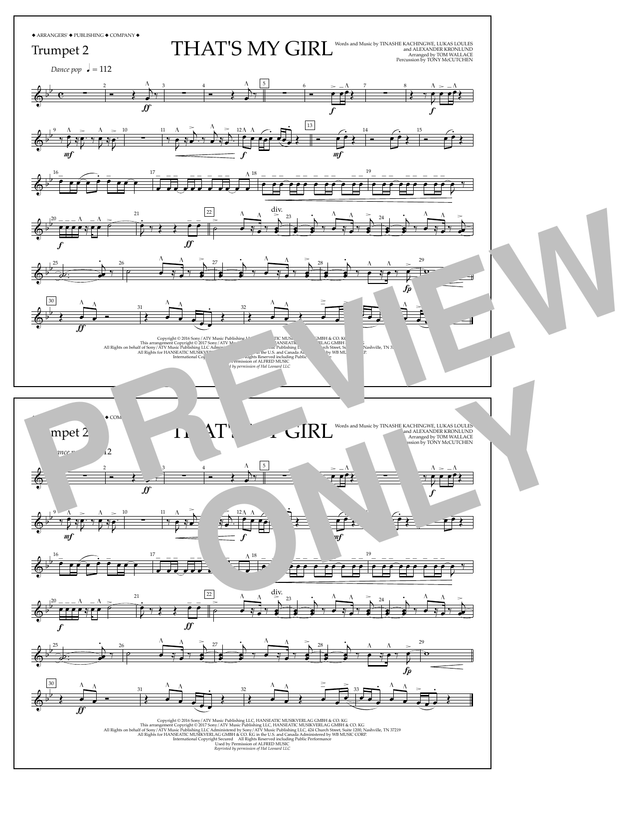 Product picture to: That's My Girl - Trumpet 2
