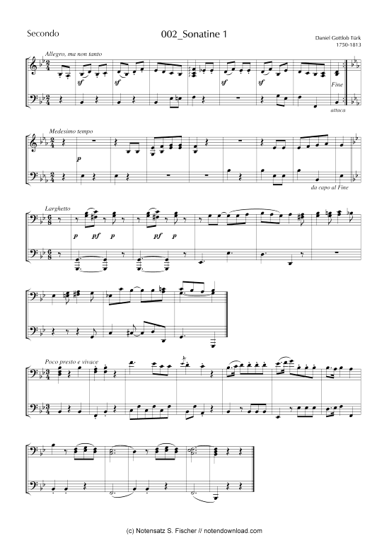 Produktbild zu: Sonatine Daniel Gottlob Türk (1756-1813) 