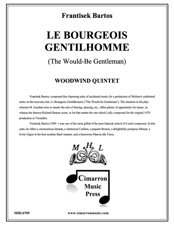 cover: The Would-Be Gentleman, , Wind Quintet