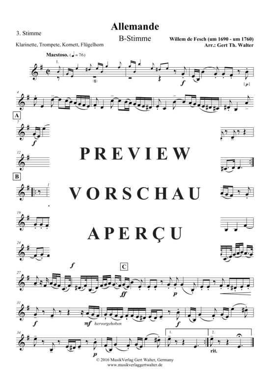 Produktgalerie: Seite 21 von 21 Allemande , , (Quintett flexible Besetzung)