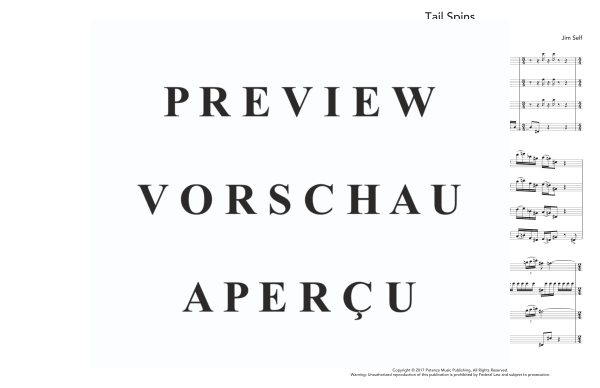 Product gallery: Page 5 of 11 Tail Spins, , (Saxophone Quartet)