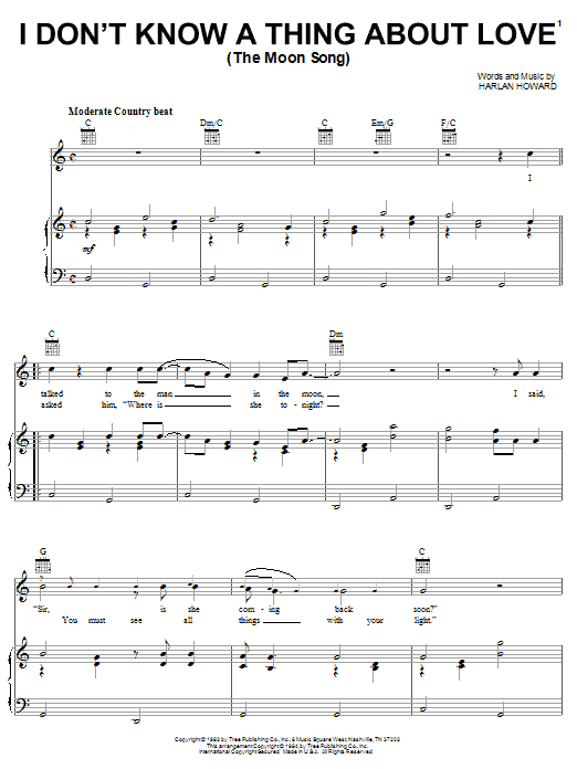 Produktbild zu: I Don't Know A Thing About Love (The Moon Song)