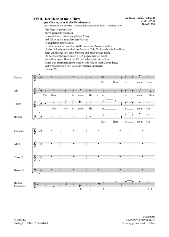 gallery: Musikalische Andachten IV. Teil, Bd.2: Geistliche Motetten und Konzerte, , (Gemischter Chor 8 stimmig und BC)