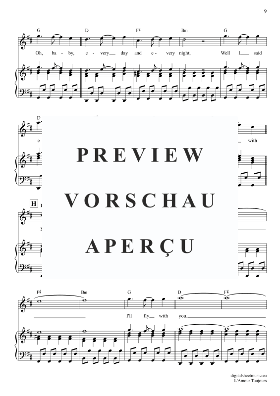 Produktgalerie: Seite 10 von 11 L'Amour Toujours, Gigi D'Agostino, Klavier, Gesang & Akkorde