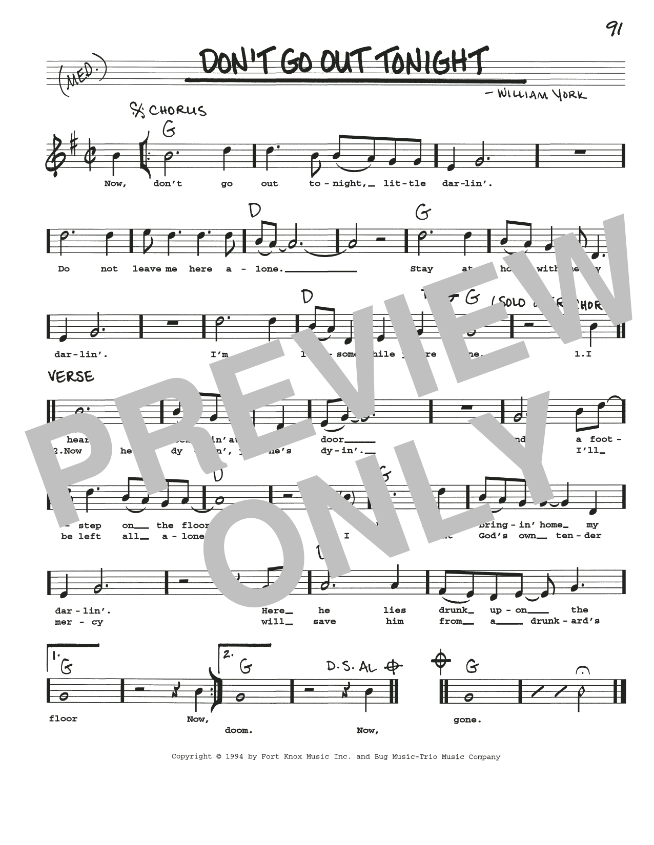 Produktbild zu: Don't Go Out Tonight