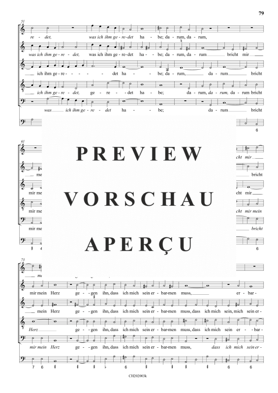 gallery: Ist nicht Ephraim mein treuer Freund, , (Gemischter Chor 6-stimmig)