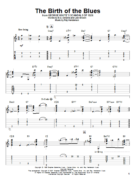 Produktbild zu: The Birth Of The Blues