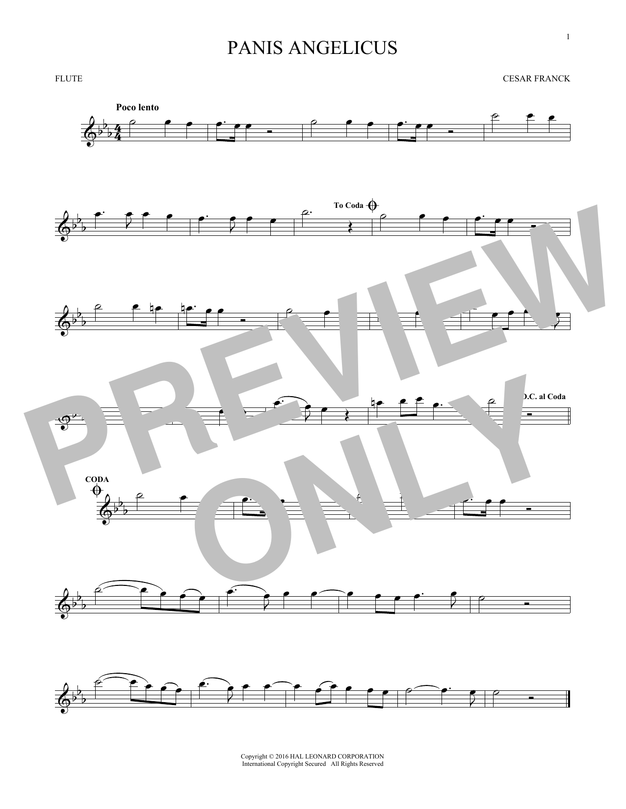 Product gallery: Page 1 of 1 Panis Angelicus (O Lord Most Holy), César Franck