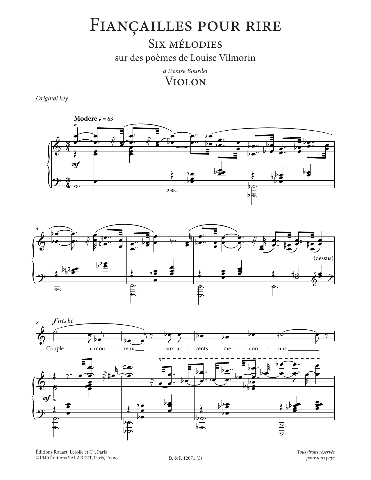 Produktbild zu: Violon (High Voice)