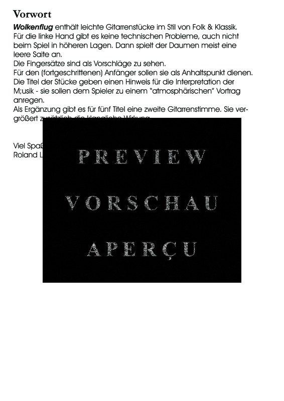 Produktgalerie: Seite 5 von 11 Wolkenflug, , Gitarre Solo