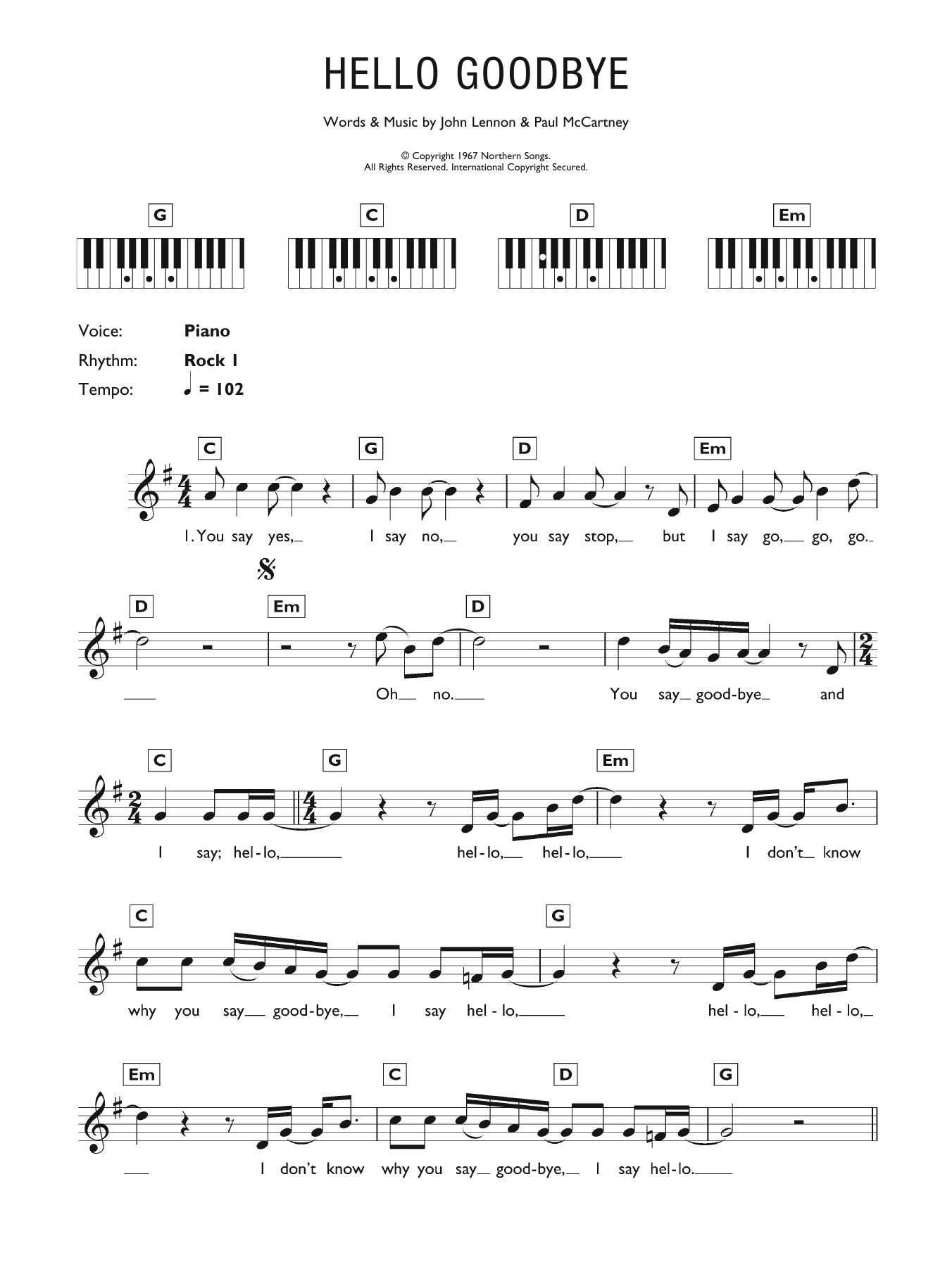 Produktbild zu: Hello Goodbye