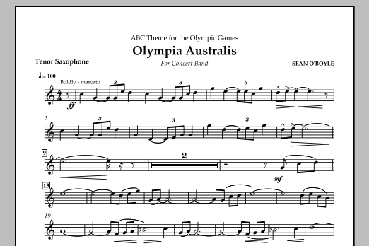 Produktgalerie: Seite 1 von 1 Olympia Australis (Concert Band) - Tenor Saxophone, , Ensemble